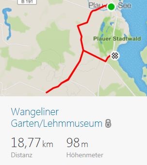 Fahrradtour Wangeliner Garten Lehmmuseum