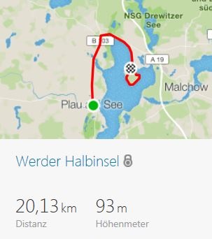 Fahrradtour Werder Halbinsel Fahrrad ausleihen